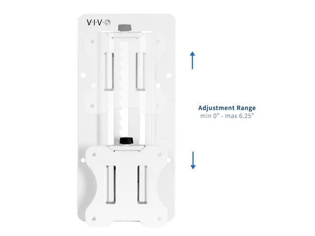 VIVO White Height Adjustable VESA Adapter Bracket Kit for Individual Monitor