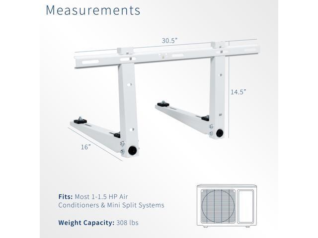 VIVO Steel Mini Split Air Conditioner Adjustable Wall Mount
