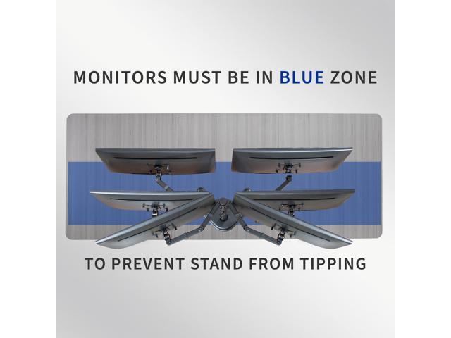 VIVO Black Dual Monitor Articulating Desk Stand Mount, Fits Up to 32' Screens