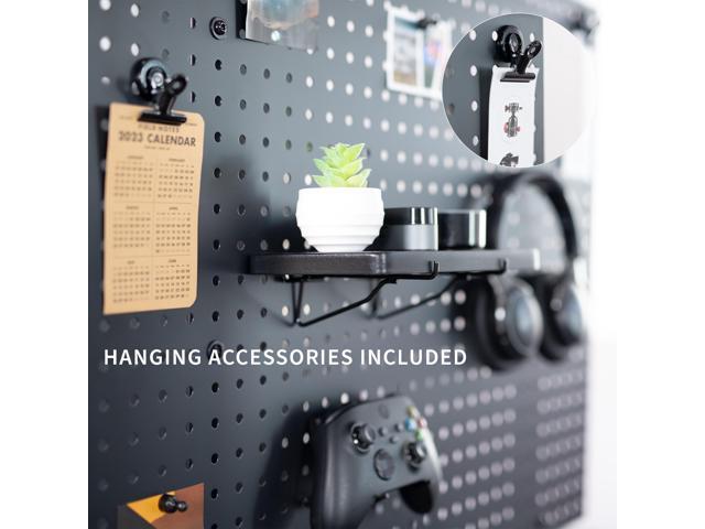 VIVO Steel Clamp-on 30' x 24' Desktop Pegboard, Magnetic Privacy Panel