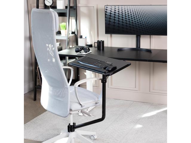 VIVO Office Chair Mounted 26 x 12 inch Full Motion Keyboard and Mouse Tray