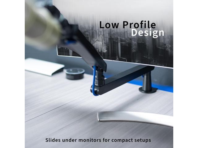 VIVO Clamp-on Low Profile Height Adjustable Heavy Duty Microphone Desk Mount