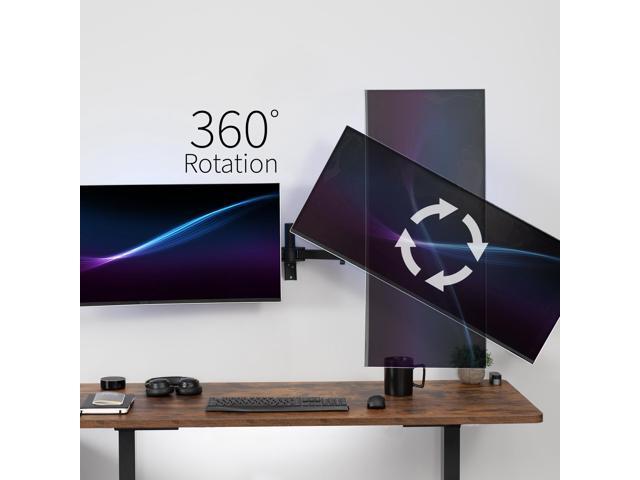 VIVO Steel Telescoping Flush Wall Mount for Dual 27' to 38' Ultra Wide Monitors