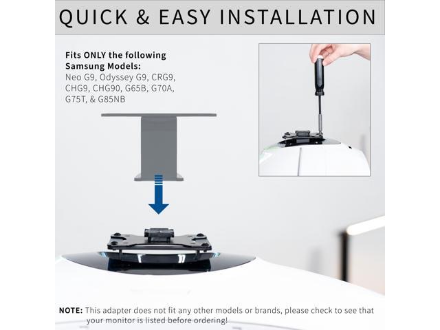 VIVO Deep Recessed VESA Adapter Plate Bracket Designed for Compatible Samsung Neo G9 Monitor