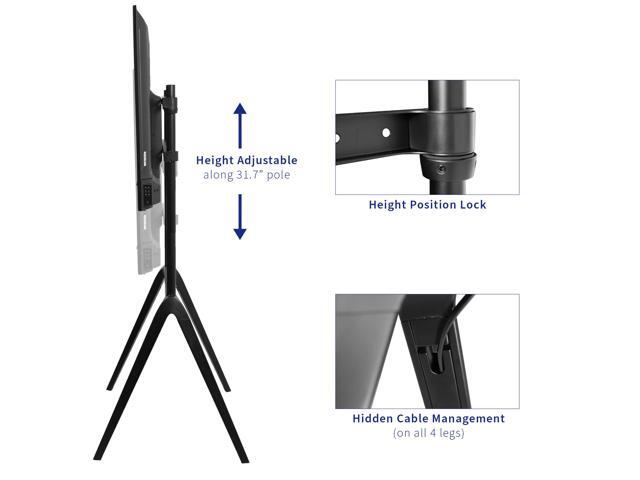VIVO Steel Studio TV Adjustable Floor Stand, Fits 65' to 86' Screens