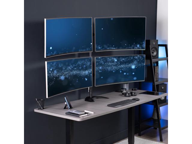 VIVO Telescoping Quad Ultra Wide 27' to 38' Monitor Freestanding Desk Stand