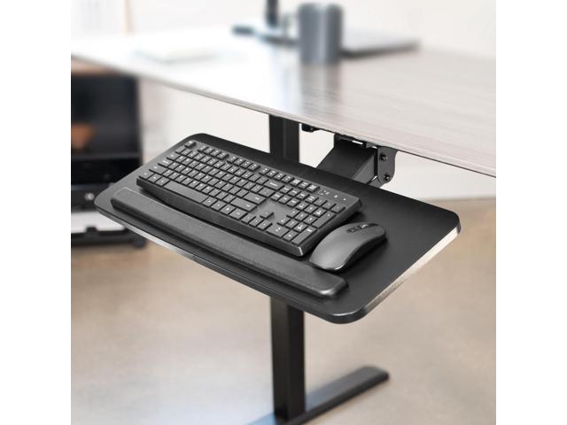 VIVO Adjustable Computer Keyboard & Mouse Platform Tray Under Table Desk Mount