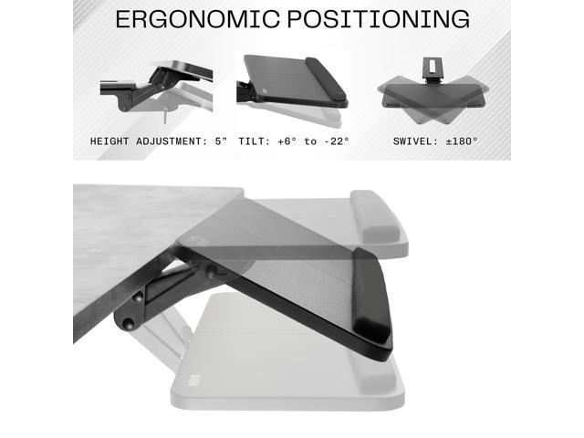 VIVO Adjustable Computer Keyboard & Mouse Platform Tray Under Table Desk Mount