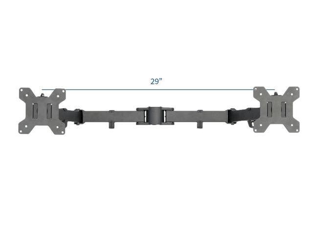 VIVO Black Fully Adjustable Dual Computer Monitor Arm for Desk Mount Stand