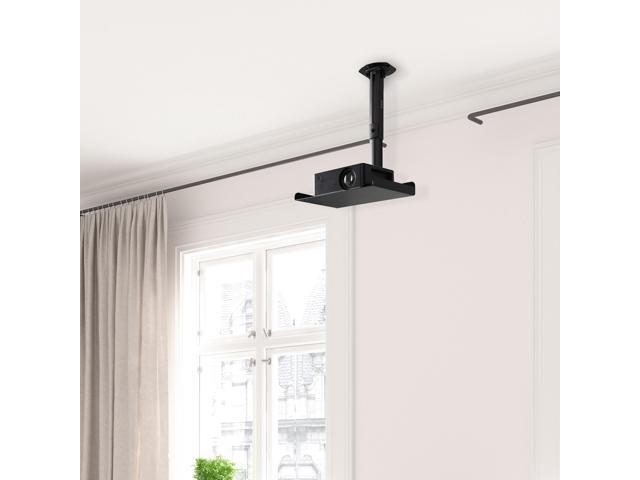 VIVO Black Universal Ceiling Extending Projector Tray, Height Adjustable