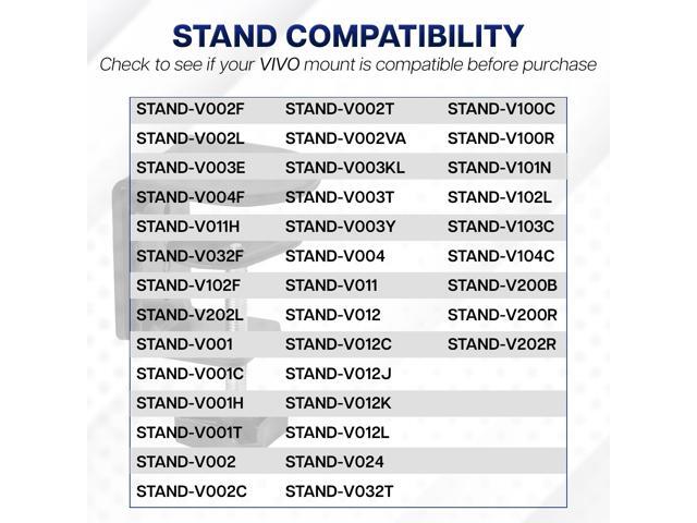VIVO Black Heavy Duty Desk Clamp for Monitor Mount Stand Sturdy 4 Inch C-clamp