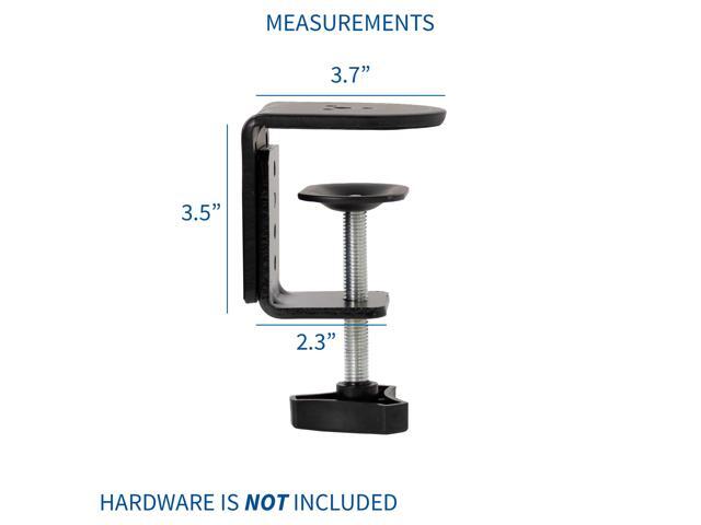 VIVO Black Heavy Duty Desk Clamp for Monitor Mount Stand Sturdy 4 Inch C-clamp
