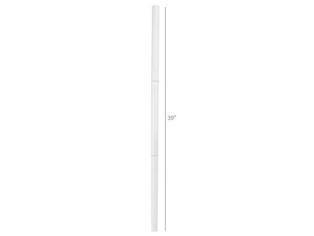VIVO White Steel Extra Tall 3 Section Monitor Stand Pole 39'