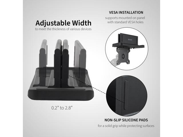 VIVO Multifunctional Thin Client CPU Mount, VESA or Freestanding Mini PC Holder