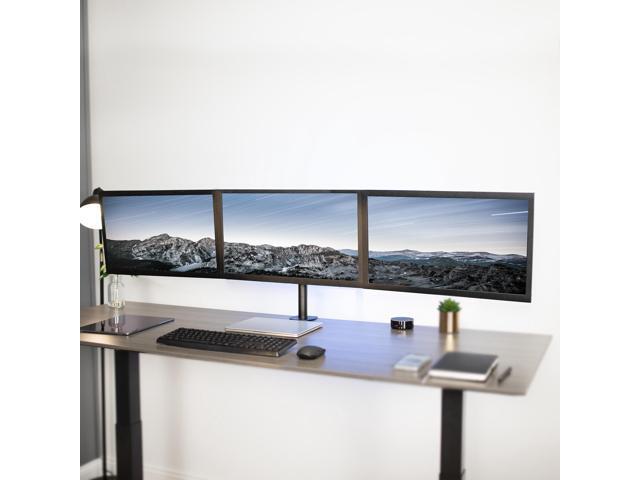 VIVO Triple Monitor Adjustable Mount Articulating Stand for 3 Screens up to 24'