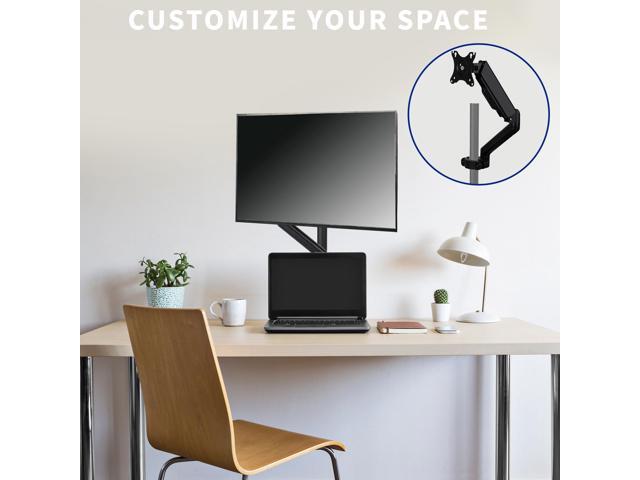 VIVO Universal Pneumatic Pole Mount Monitor Arm, Fits 17' to 32' Screens