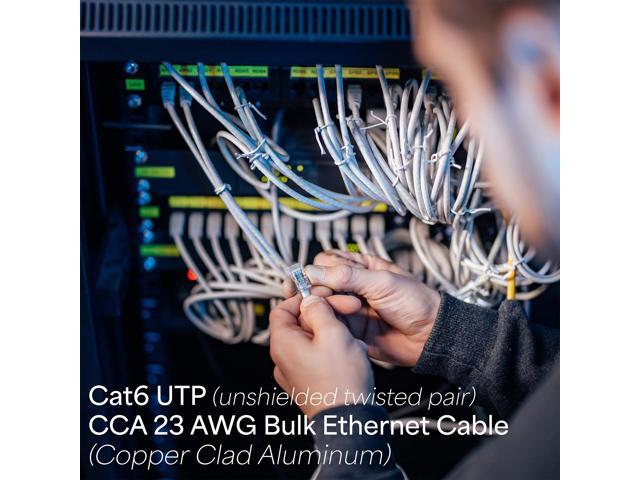 VIVO 250ft bulk Cat6 Ethernet Cable / Wire UTP Pull Box 250 ft Cat-6 Grey LAN