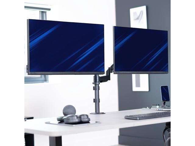 VIVO Dual Monitor Mechanical Spring Sit-Stand Desk Mount for 2 Screens up to 32'