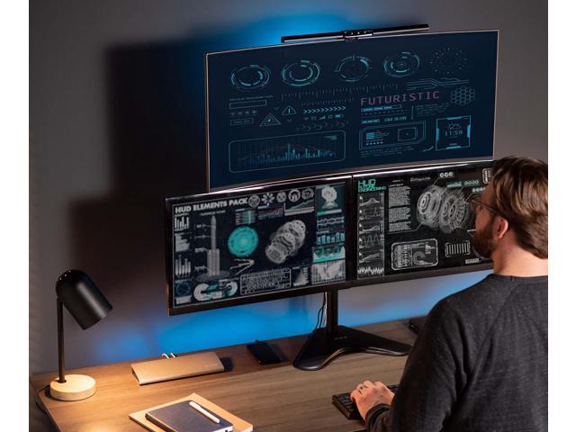 VIVO Triple Monitor Desk Stand Mount Standing Adjustable for 3 Screens up to 30'