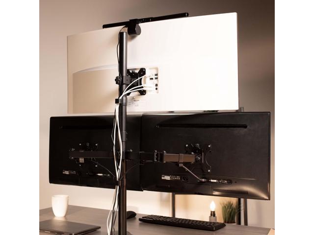 VIVO Triple Monitor Desk Stand Mount Standing Adjustable for 3 Screens up to 30'