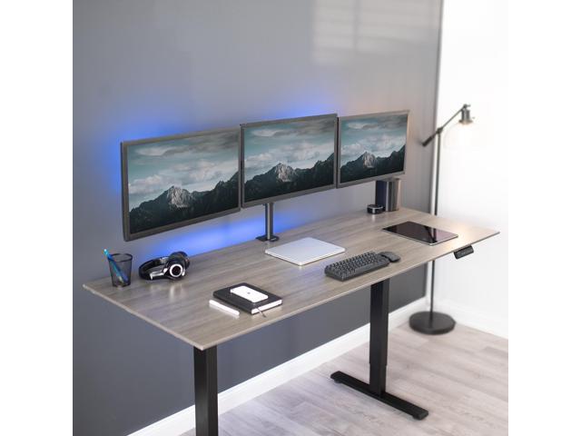 VIVO Heavy Duty Flush to Wall Triple Monitor Desk Mount, 3 Screens up to 27'