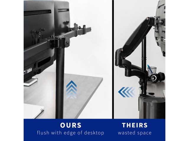 VIVO Heavy Duty Flush to Wall Triple Monitor Desk Mount, 3 Screens up to 27'