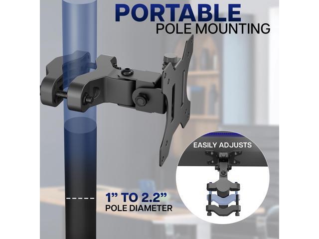 VIVO Steel Universal Bracket Pole Mount VESA Plate Fits 13' to 30' Screens