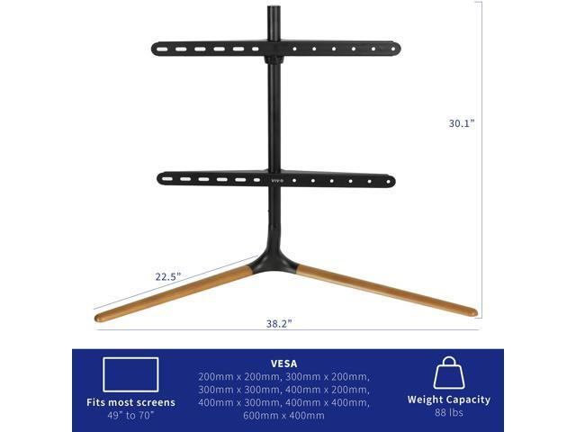 VIVO Adjustable 49' to 70' Screen Studio TV Tabletop Stand with V-Base