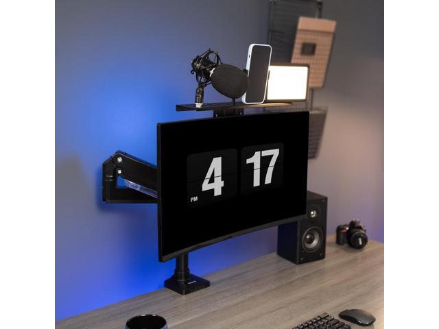VIVO VESA Livestream Device Monitor Shelf, Holds Cameras, Webcams, Mics, & More