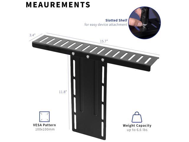 VIVO VESA Livestream Device Monitor Shelf, Holds Cameras, Webcams, Mics, & More