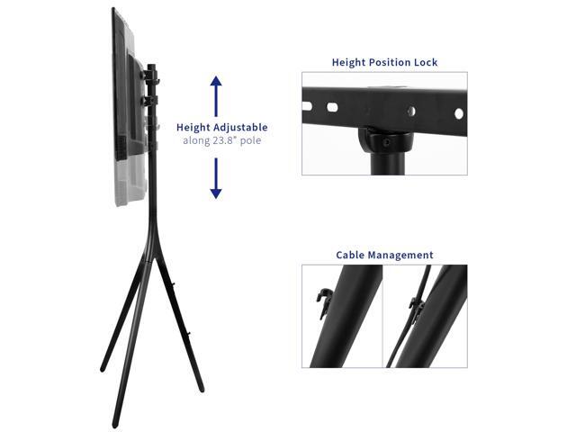 VIVO Black Artistic Easel 45' to 65' Studio TV Tripod Adjustable Floor Stand