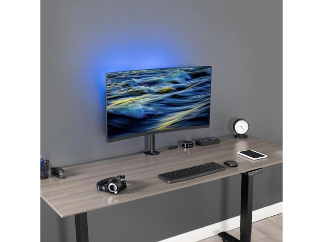VIVO Single Monitor Adjustable Tilt Desk Mount Stand for 1 LCD Screen up to 38'