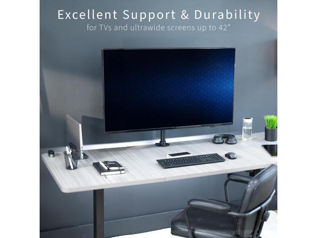 VIVO Black TV & Ultra Wide Screen Monitor Desk Mount Stand for Screens up to 42'