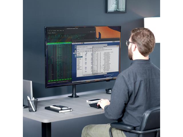 VIVO Black TV & Ultra Wide Screen Monitor Desk Mount Stand for Screens up to 42'