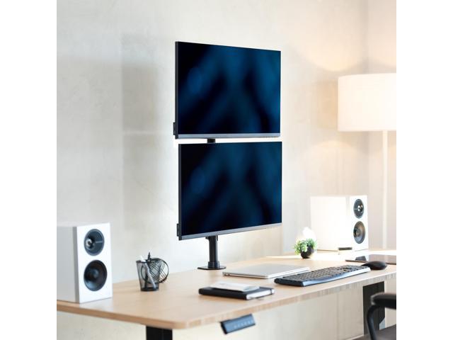 VIVO Dual Computer Monitor Desk Mount Stand, Vertical Array, 2 Screens up to 34'