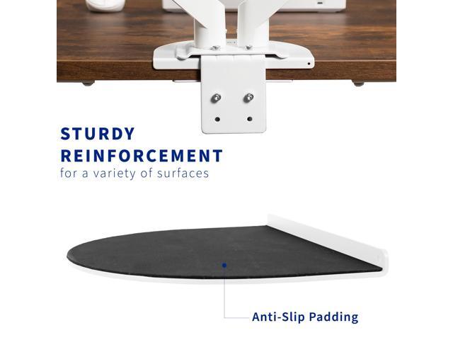 VIVO White Steel Reinforcement Bracket Mount Plate for C-clamp Installations