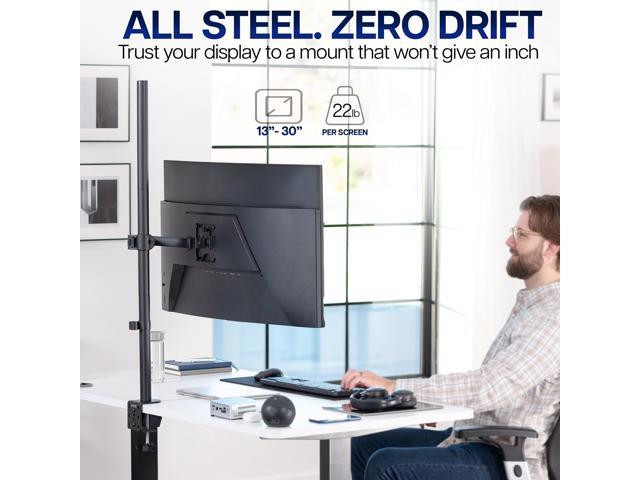 VIVO Single Monitor Mount Extra Tall Adjustable Stand Fits One Screen up to 32'