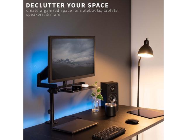 VIVO Over/Under VESA Monitor Shelf, Holds Speaker, Streaming Devices, & More