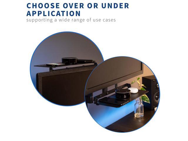VIVO Over/Under VESA Monitor Shelf, Holds Speaker, Streaming Devices, & More