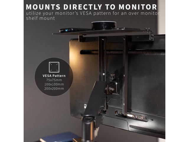 VIVO Over/Under VESA Monitor Shelf, Holds Speaker, Streaming Devices, & More