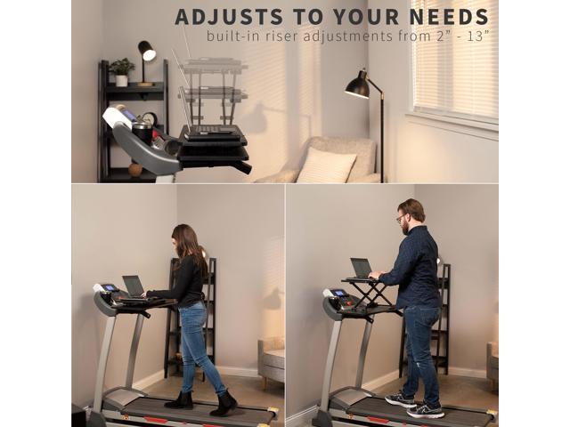 VIVO Height Adjustable Treadmill Desktop Riser, Laptop Desk for Treadmills