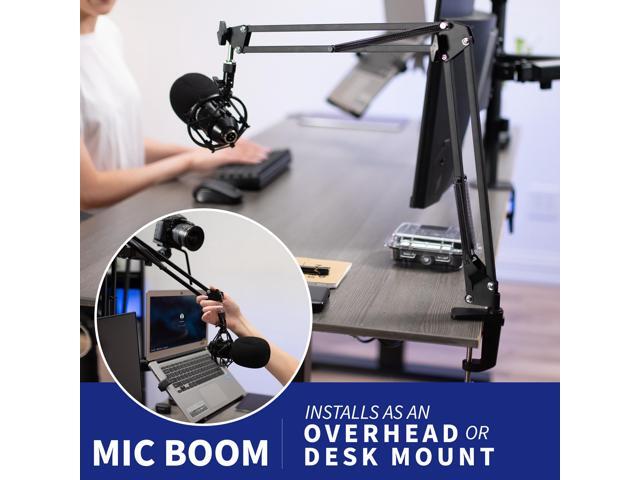 VIVO Black All-In-One Livestream Desk Mount, 17' to 32' Monitor, Laptop, Camera