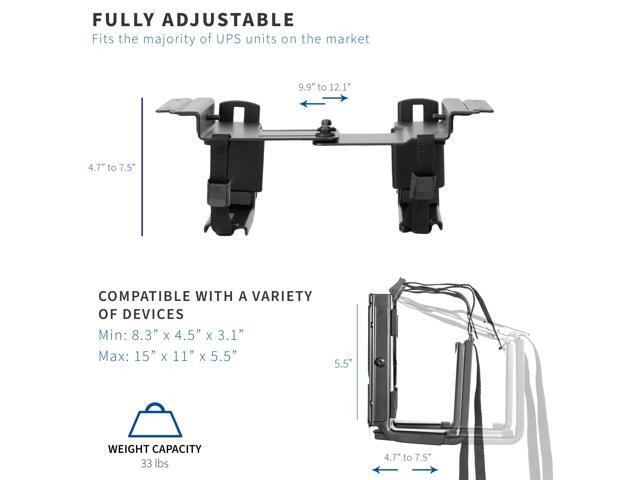 Universal Under-Desk and Wall UPS Mount Uninterruptible Power Supply Mount