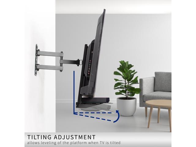VIVO Under or Above VESA TV Wall Mount Shelving Bracket AV Component Glass Shelf - image 4