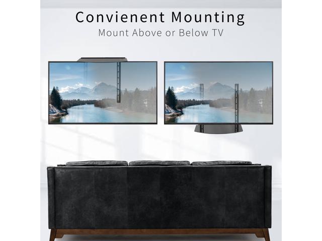 VIVO Under or Above VESA TV Wall Mount Shelving Bracket AV Component Glass Shelf - image 6