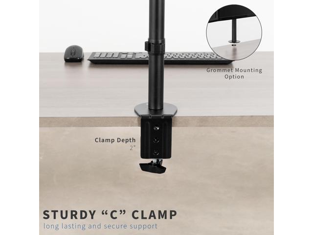VIVO Quad Heavy Duty 13' to 24' Monitor Desk Mount 3 + 1 Stand Holds 4 Screens