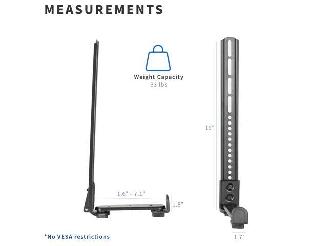 VIVO Adjustable Sound Bar Bracket Mount Above or Below Wall Mounted TV