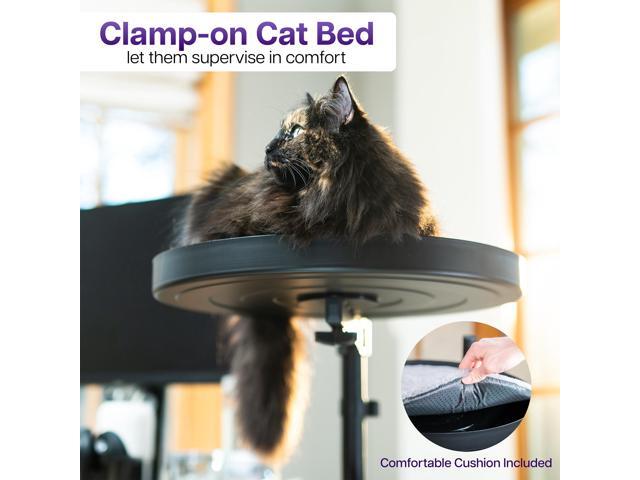 Life Finds Clamp-on Round Cat Bed for Home Office Desk