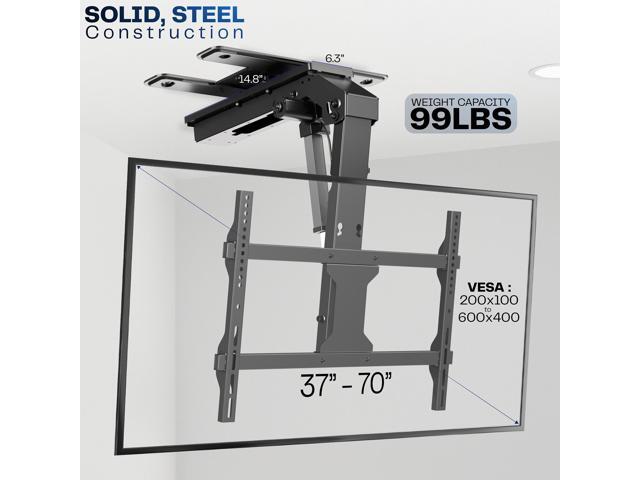VIVO Electric Flip Down and Swivel Ceiling TV Mount for 37 to 70 inch Screens