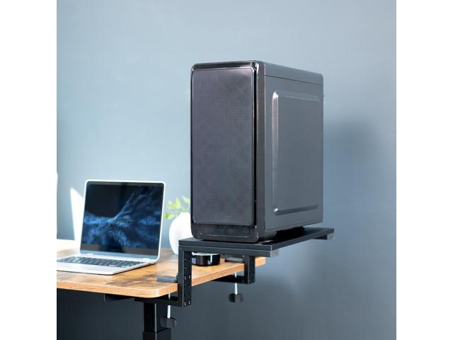 VIVO Black 15' Clamp-on Desk Extension Shelf for Monitor, Laptop, Printer